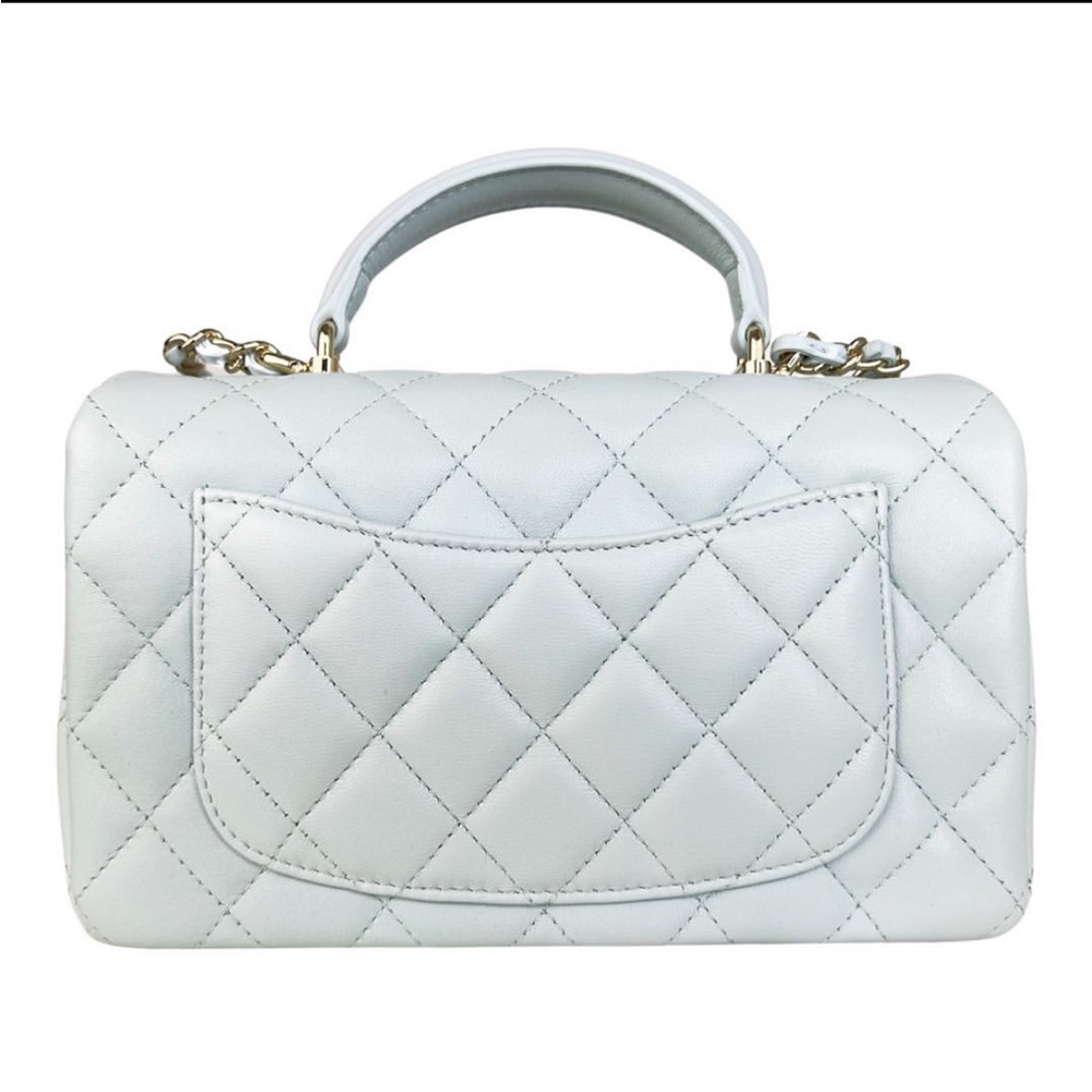 ❌SOLD❌ Chanel mini rectangular flap with top handle (brand new, full set) - Picture 4 of 8